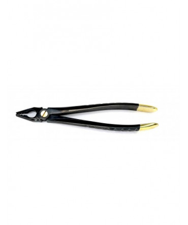 Deep Gripping Atraumatic Extraction Forceps, Upper Anterior, BLACK & GOLD Series