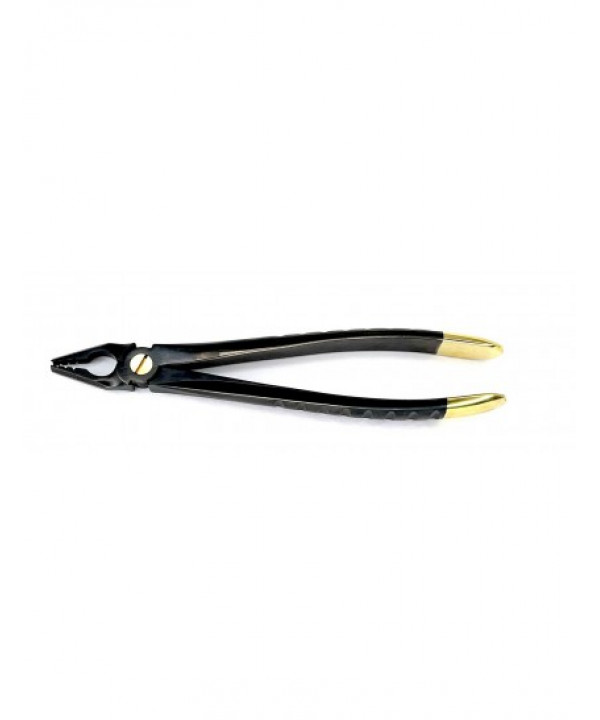 Deep Gripping Atraumatic Extraction Forceps, Upper Anterior, BLACK & GOLD Series