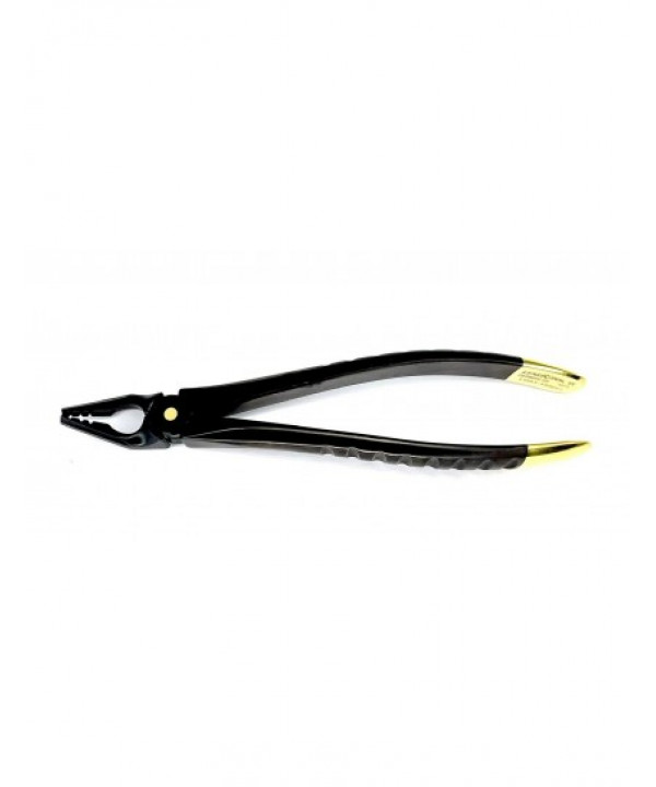 Deep Gripping Atraumatic Extraction Forceps, Upper PreMolars- BLACK & GOLD Series