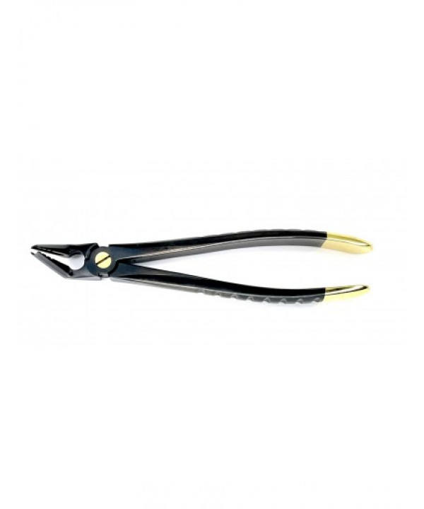 Deep Gripping Atraumatic Extraction Forceps, Lower Premolars - BLACK & GOLD Series