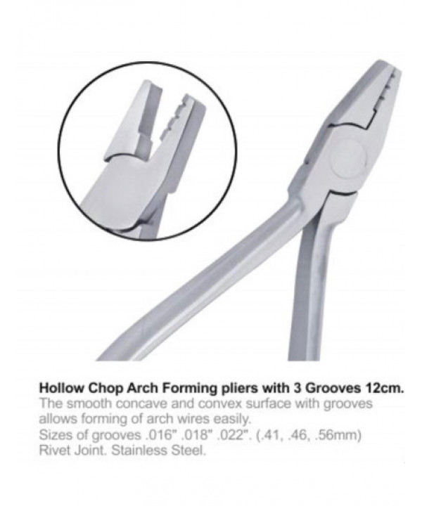 Hollow Chop Arch Forming Pliers With 3 Grooves 12cm