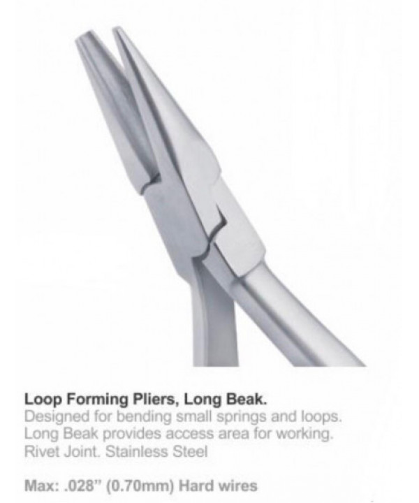 Loop Forming Pliers, Long Beak 