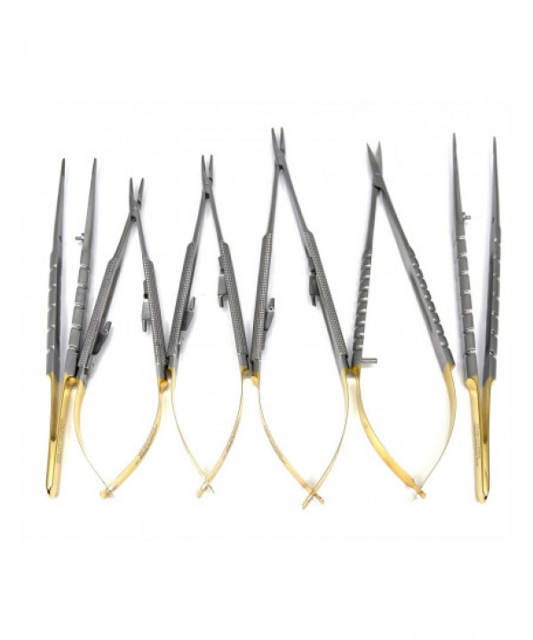 Micro Surgery Needle Holders-Scissors-Forceps Set STR