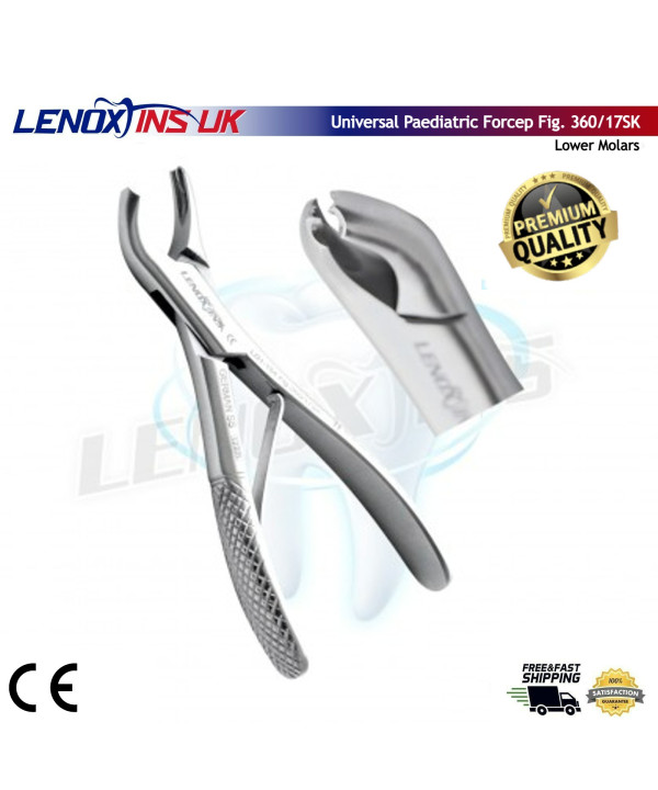 Paediatric Extracting Forceps Fig.360/17SK Lower Molars