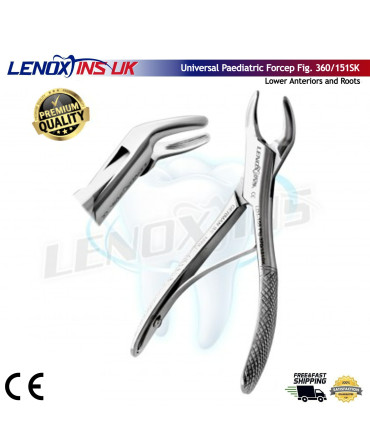 Paediatric Extracting Forceps Fig.370/151SK Lower Anteriors and Roots