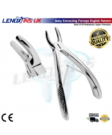 Baby Extracting Forceps English Pattern Klein #139 Pedodontic Upper Premolars