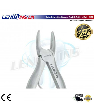 Baby Extracting Forceps English Pattern Klein #139 Pedodontic Upper Premolars