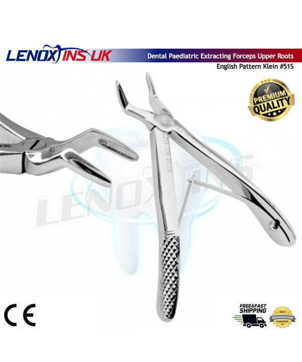 Baby Extracting Forceps English Pattern Klein #51S Pedodontic Upper root
