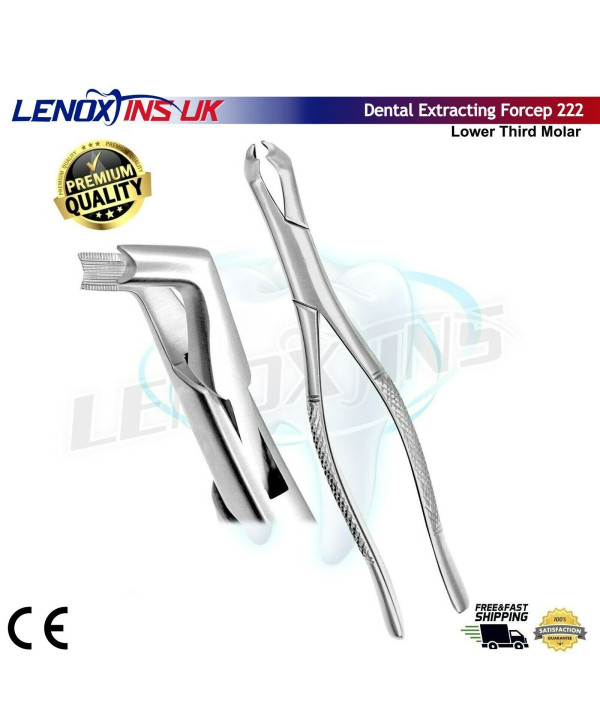 Extracting Forceps Fig# 222 Lower Molars Wisdoms