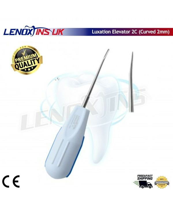 Dental Luxating Elevator 2C (Curved 2mm)