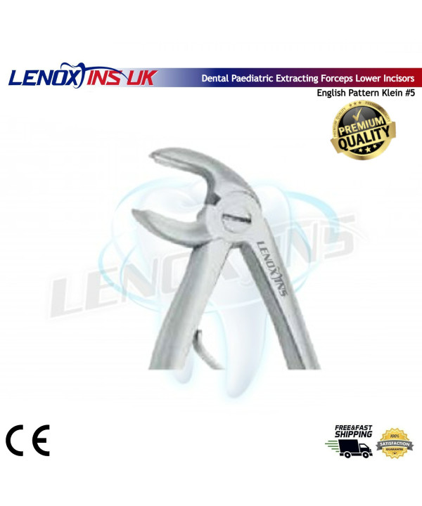 Baby Extracting Forceps English Pattern Klein #5 Pedodontic Lower Incisors.