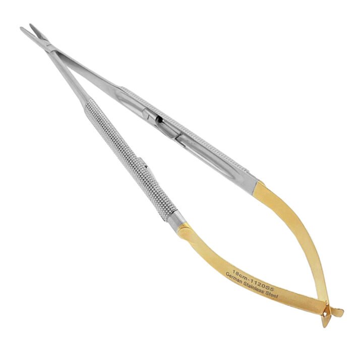 Castroviejo Needle Holders 18cm TC STR - Precision Surgical Instrument - Image 2