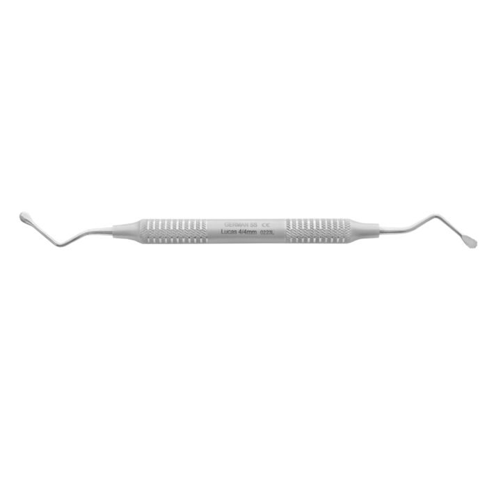 Lucas Bone Curette 4MM Micro Serrated - Precision Dental Surgical Instrument - Image 3