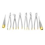 Universal Atraumatic Extraction Forceps + Elevators Set - Premium Dental Surgical Instrument Kit by Lenox Instruments