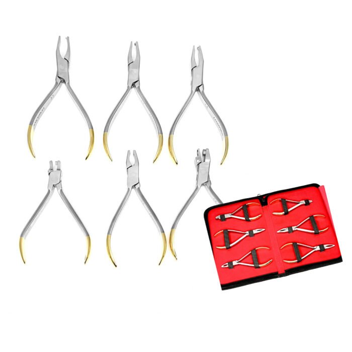 Retainer Invisible Clear Brace Aligner Pliers Set of 6PCS - Comprehensive Orthodontic Adjustment Kit - Image 1