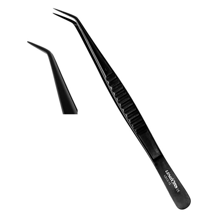 Cotton Pliers Fine Pointed BLACK - Precision Tool for Dental Applications - Image 1