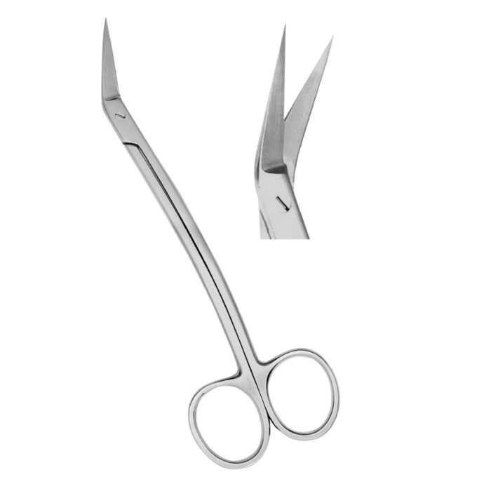 Locklin Scissors 16cm Angular - Precision Dental Surgical Instrument - Image 1
