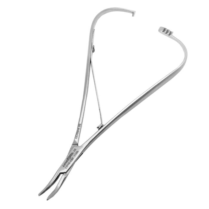Smaha Elastomeric Ligature Placing Forceps 14cm Curved - Precision Orthodontic Instrument - Image 2