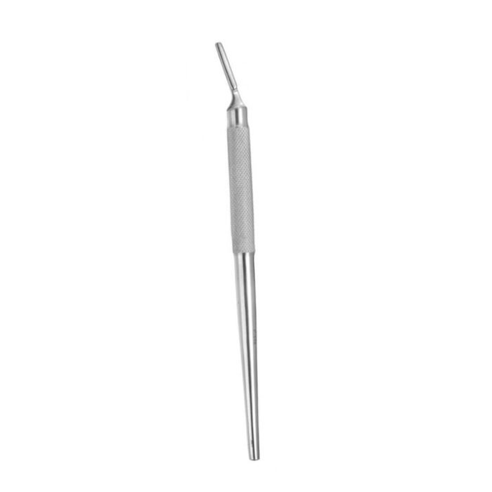 Round Scalpel Handle Angled Long #7 - Image 2