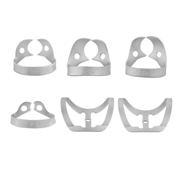 Dental Rubber Dam Brinker Gingival Tissue Clamps Set of 6 - Premium Retraction Tools - Image 1