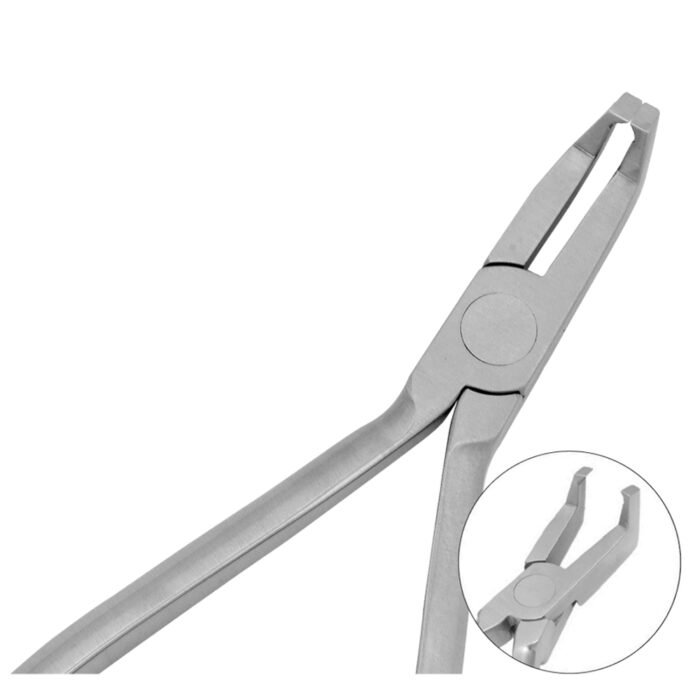 Bracket Removing Plier 12.5CM Angled - Precision Tool for Orthodontic Applications - Image 1