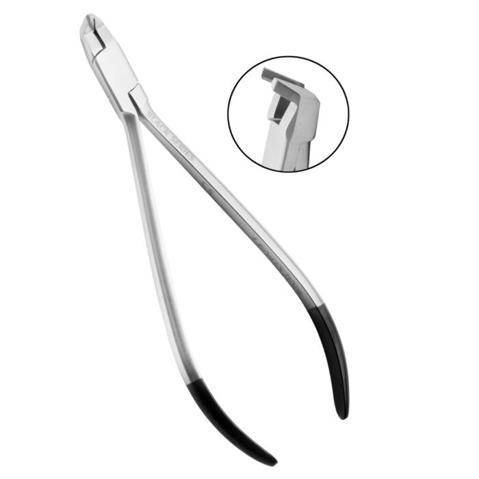 Distal End Cutter With Hold, Long Handle 14cm - Precision Tool for Orthodontic Wire Cutting - Image 1