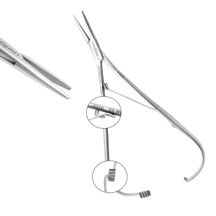 Smaha Elastomeric Ligature Placing Forceps 14cm Straight - Precision Orthodontic Instrument - Image 1