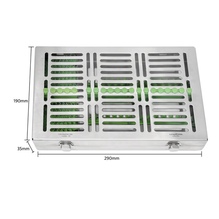 Cassette With Compartment - 29x19x3.5CM - Versatile Storage Solution for Dental Instruments - Image 1