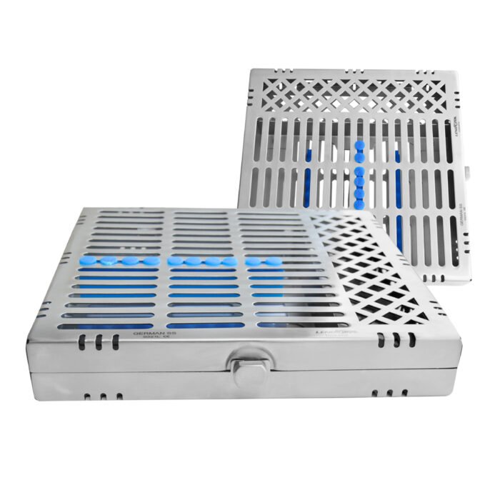 Cassette With Compartment - 22cmx21.5cmx3.5CM - Versatile Storage Solution for Dental Instruments - Image 1