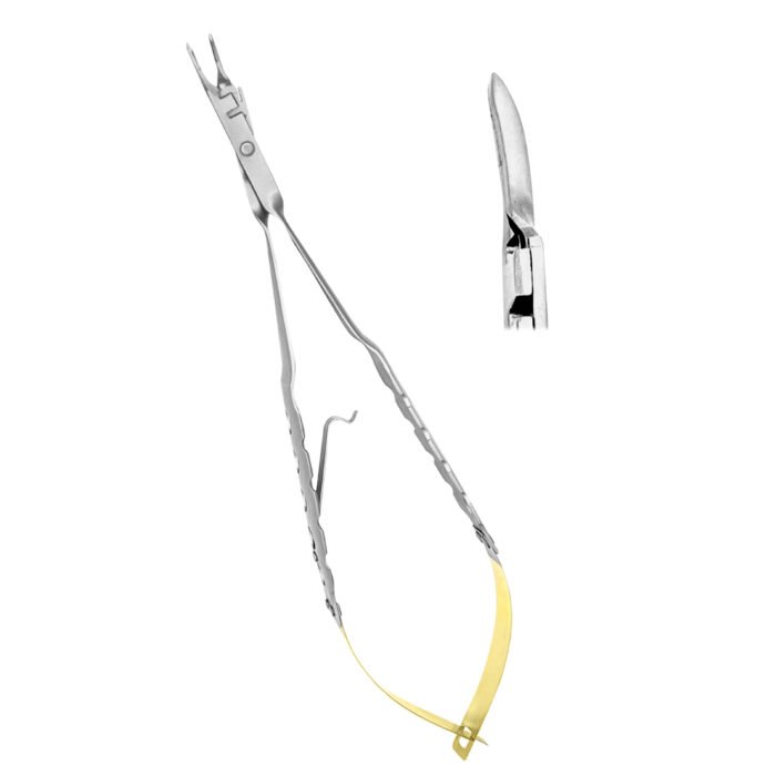 Micro Needle Holder Cutting Edge, Thumb-Lock, CVD 18cm - Precision Surgical Instrument - Image 1