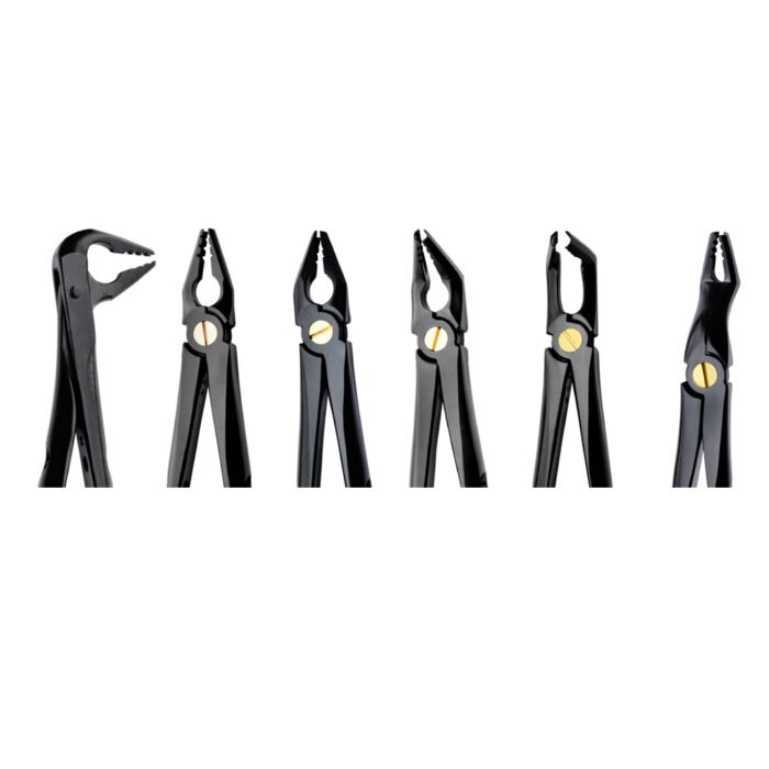 Deep Gripping Extracting Forceps Set of 6 - Premium Dental Extraction Instrument Kit - Image 2