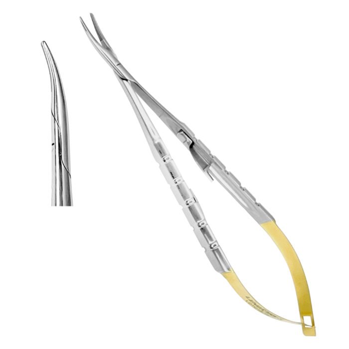 Castroviejo Needle Holders Fine Point 14cm TC Curved - Precision Surgical Instrument - Image 1