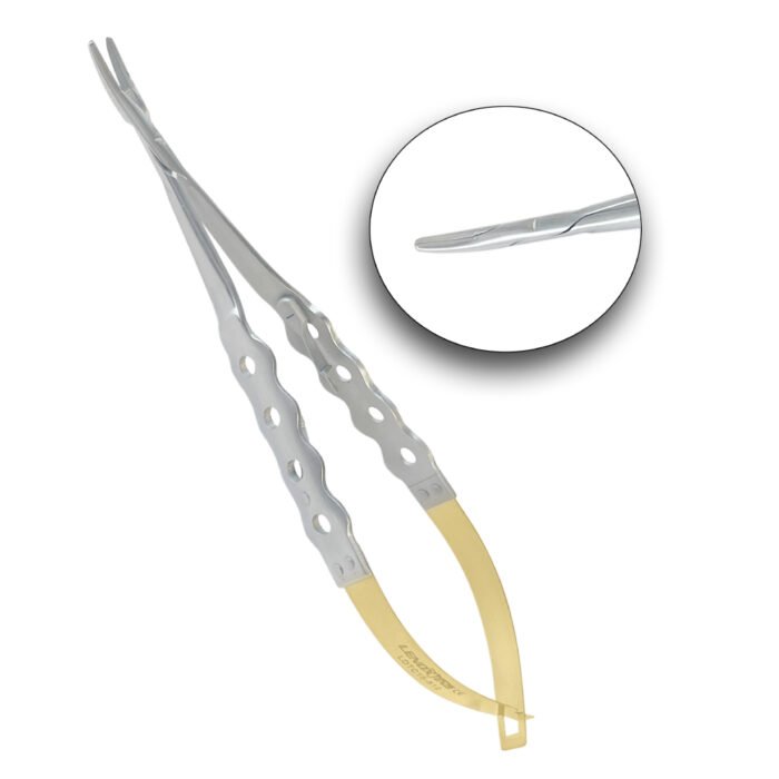Castro-Viejo Needle Holder Twist Joint, Curved 16cm TC - Precision Surgical Instrument - Image 1