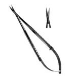Micro Spring Scissors 18cm Curved TC - Precision Dental Surgical Instrument