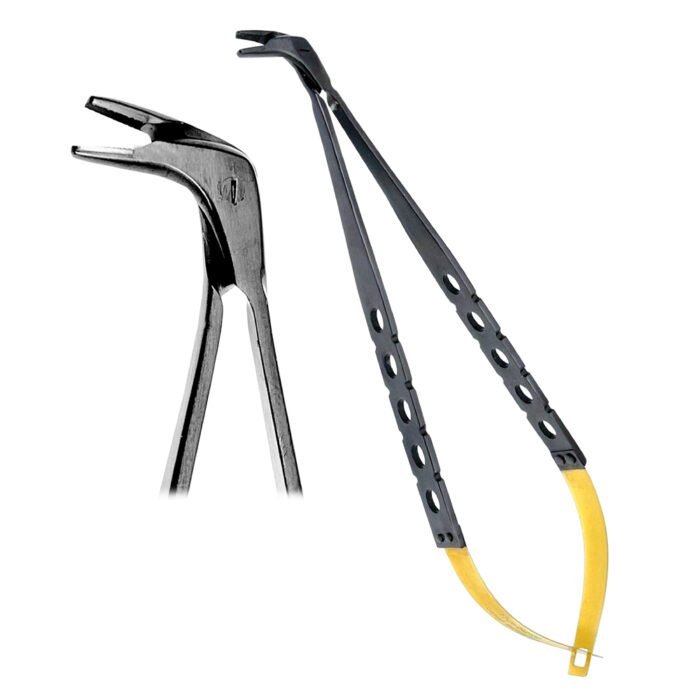 Matrix Band Holding Forceps, Sectional Matrix Inserting Forceps TC- Black-Gold - Image 1