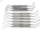New Lucas X Bone Curettes Set of 9 Micro Serrated