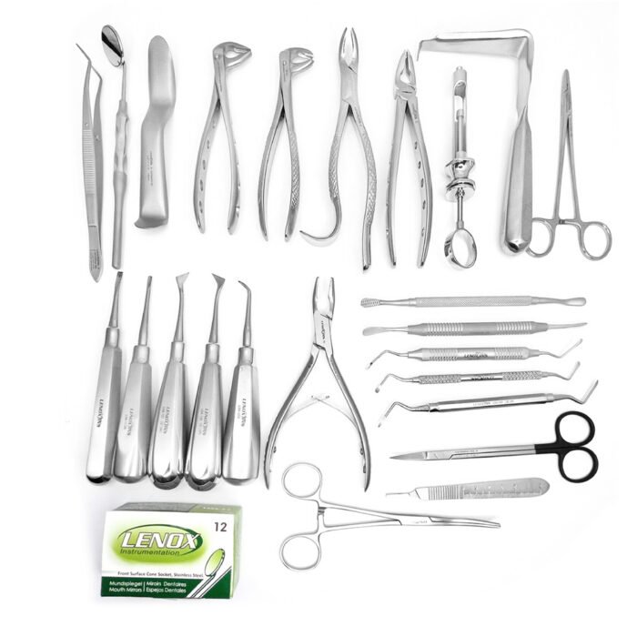 Major Dental Extraction Surgery Set - Comprehensive Professional Instrument Kit by Lenox Instruments - Image 1