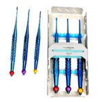 PDL Luxating Elevators Set Of 3 - Precision Dental Extraction Instrument Set by Lenox Instruments
