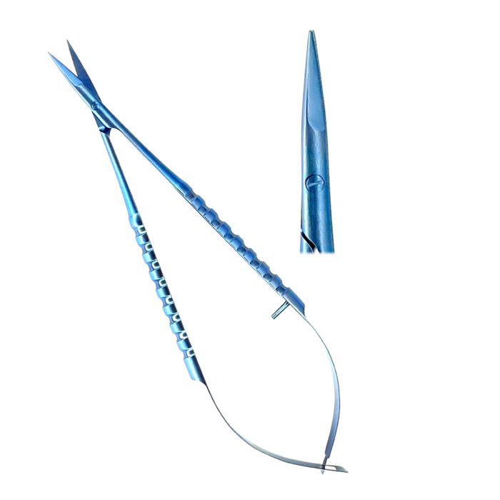 Micro Scissors Castroviejo 15cm Straight Titanium - Precision Microsurgical Instrument - Image 1