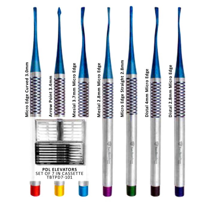 PDL Periotomes Set of 7 in Cassette - Precision Dental Surgical Instrument Set - Image 2