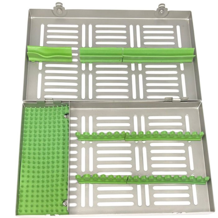 Cassette With Compartment - 29x19x3.5CM - Versatile Storage Solution for Dental Instruments - Image 3