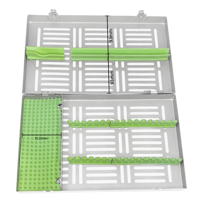 Cassette With Compartment - 29x19x3.5CM - Versatile Storage Solution for Dental Instruments - Image 2
