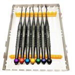 PDL Luxating Elevators Set of 7 Titanium Coated in Cassette - Premium Dental Surgical Instrument Set - Image 2