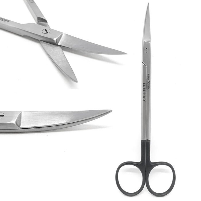 Kelly Dental Scissors 16cm Curved Saw Edge Super Cut - Precision Dental Surgical Instrument - Image 3