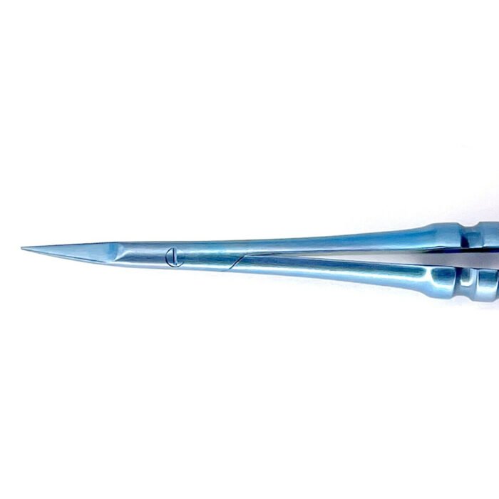 Micro Scissors Castroviejo 15cm Curved Titanium - Precision Microsurgical Instrument - Image 3
