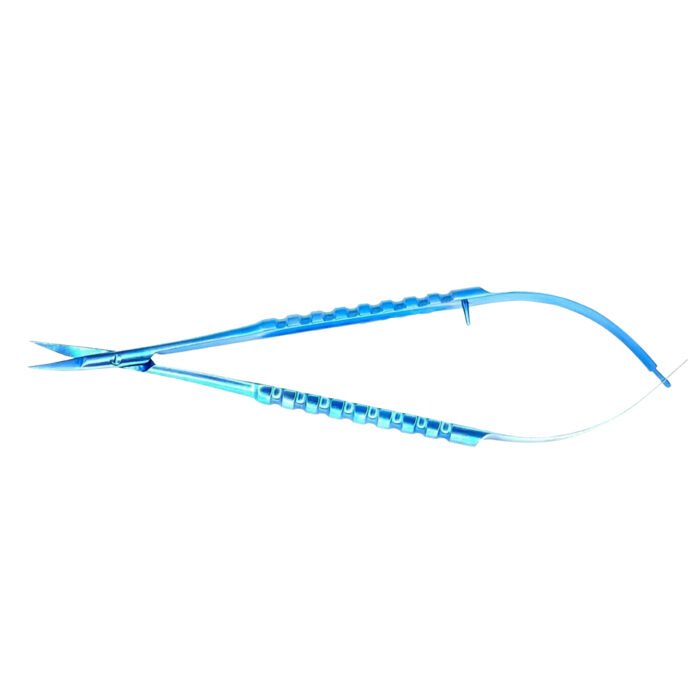 Micro Scissors Castroviejo 15cm Curved Titanium - Precision Microsurgical Instrument - Image 5