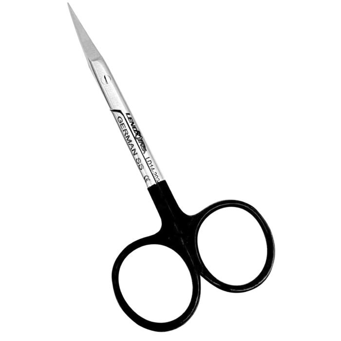 Iris Scissors Small 9cm Curved Saw Edge - Precision Dental Surgical Instrument - Image 1