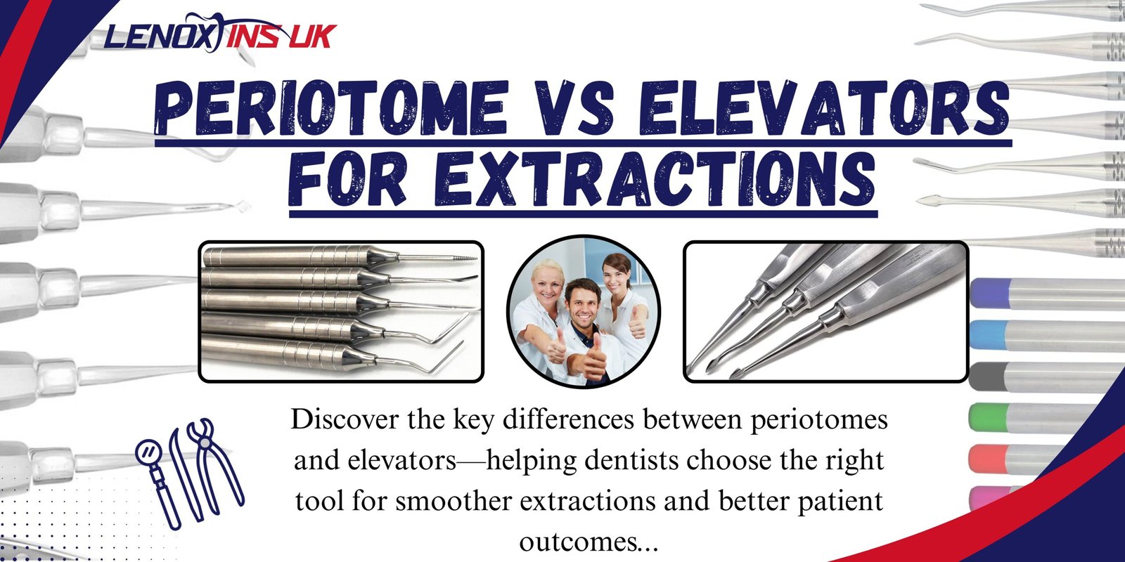 Periotome vs Elevators Extraction Dental Instruments