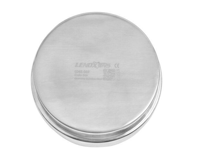 Aluminium Endo Box Round Shape 1.7mm 48 Holes 2.4mm Holes Stainless Steel - Image 3