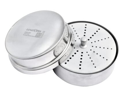 Aluminium Endo Box Round Shape 1.7mm 48 Holes Stainless Steel